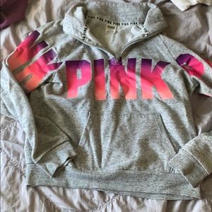 Pink half zip